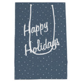 Ierse Setter in de winter Bossen Medium Cadeauzakje (Achterkant)