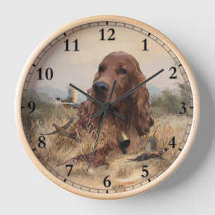 Ierse setter jacht fazant, kunst