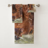 Ierse setter jacht fazant, kunst bad handdoek (Insitu)