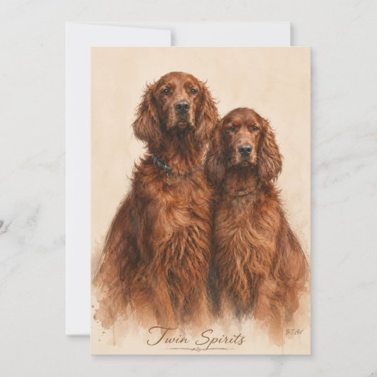 Ierse Setter Kaart (Voorkant)
