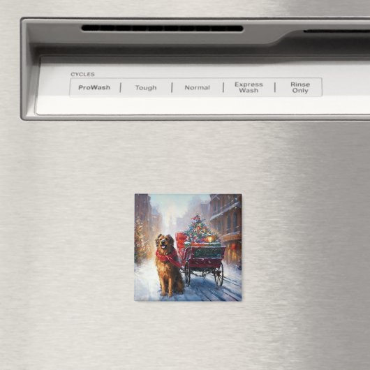 Ierse Setter Kerst Feestelijke Periode Magneet (Insitu (Vaatwasser))