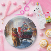 Ierse Setter Kerst Feestelijke Periode  Papieren Bordje (Feest)