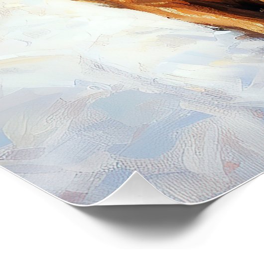 Ierse Setter Kerst Feestelijke Periode Perfect Poster (Hoek)