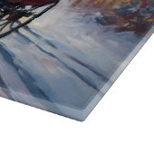 Ierse Setter Kerst Feestelijke Periode  Snijplank (Hoek)