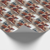 Ierse Setter koelt af voor een ventilator Cadeaupapier (Hoek)