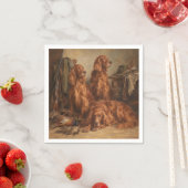Ierse Setter ,Kunst  Servet (Insitu)