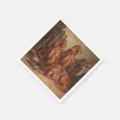Ierse Setter ,Kunst  Servet (Hoek)