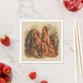 Ierse Setter ,Kunst  Servet (Insitu)