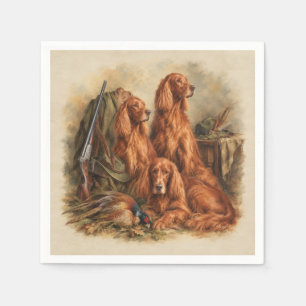 Ierse Setter ,Kunst Servet