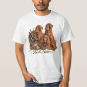 Ierse Setter ,Kunst T-shirt (Voorkant)