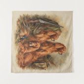 Ierse Setter ,Kunst Wandkleed (Voorkant (horizontaal))