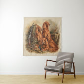 Ierse Setter ,Kunst Wandkleed (In situ)