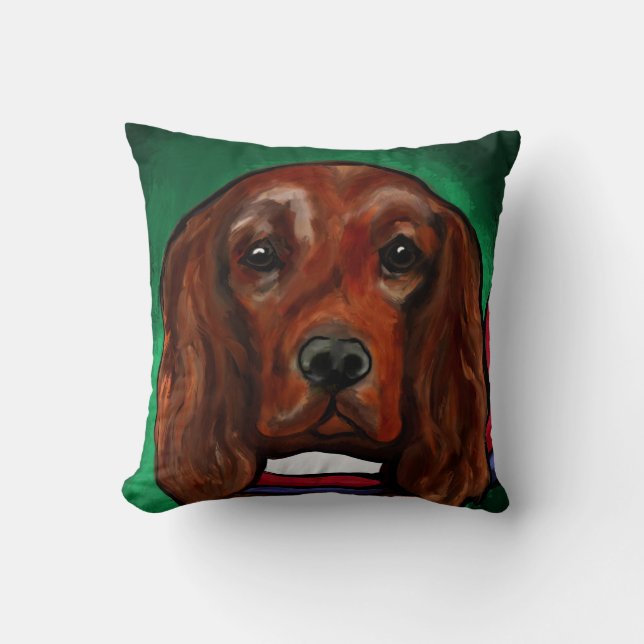 Ierse Setter  Kussen (Voorkant)