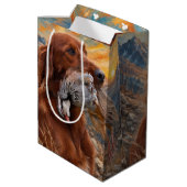 Ierse Setter Medium Cadeauzakje (Achterkant Gekanteld)