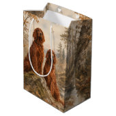 Ierse Setter Medium Cadeauzakje (Achterkant Gekanteld)