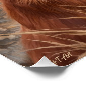 Ierse Setter met Chukar Patrijs ,Kunst  Perfect Poster (Hoek)