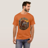 Ierse Setter met Chukar Patrijs ,Kunst T-shirt (Voorkant volledig)