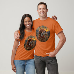Ierse Setter met Chukar Patrijs ,Kunst T-shirt