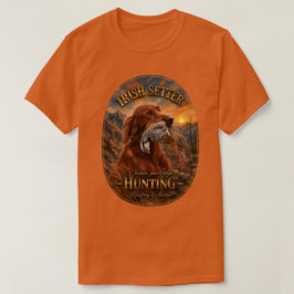 Ierse Setter met Chukar Patrijs ,Kunst T-shirt