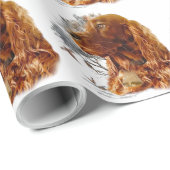 Ierse setter met fazant cadeaupapier (Rol Hoek)