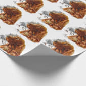 Ierse setter met fazant cadeaupapier (Hoek)