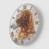 Ierse setter met fazant grote klok (Hoek)