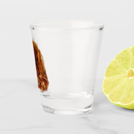 Ierse setter met fazant shot glas (Rechts)