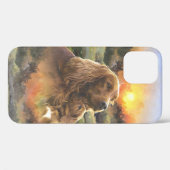 Ierse setter met puppy Case-Mate iPhone case (Achterkant (horizontaal))