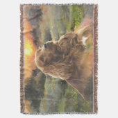 Ierse setter met puppy deken (Voorkant Verticaal)