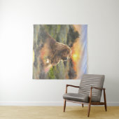 Ierse setter met puppy wandkleed (In Situ (horizontaal))