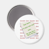 Ierse Setter Naughty Nice Magneet (Voorkant / Achterkant)