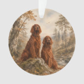 Ierse Setter Ornament (voorkant)