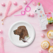 Ierse Setter Papieren Bordje (Feest)