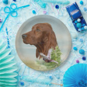 Ierse Setter Papieren Bordje (Feest)