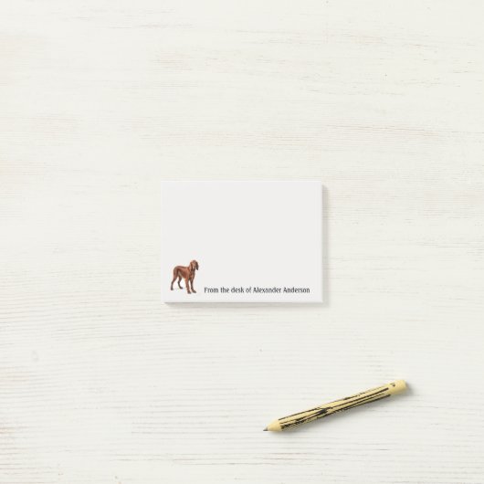 Ierse Setter Personaliseren Post-it® Notes (Op bureau)