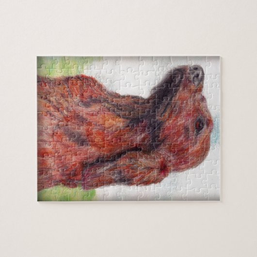 Ierse setter Pet Dog Artwork Painting Legpuzzel (Horizontaal)