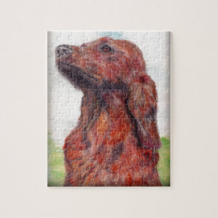 Ierse setter Pet Dog Artwork Painting Legpuzzel