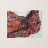 Ierse setter Pet Dog Artwork Painting Legpuzzel (Horizontaal)