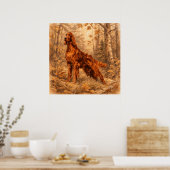 Ierse Setter,  Poster (Keuken)