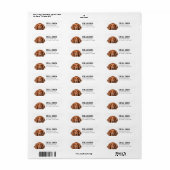 Ierse setter retour adreslabels etiket (Full Sheet)