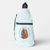 Ierse Setter Schilderij Rood Schattige Originele H Sling Bag (Voorkant)