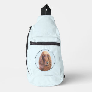 Ierse Setter Schilderij Rood Schattige Originele H Sling Bag