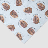 Ierse Setter Schilderij Rood Schattige Originele H Tissuepapier (Detail)