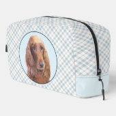 Ierse Setter Schilderij Rood Schattige Originele H Toilettasje (Rechterhoek)