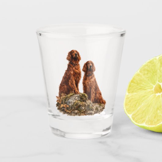 Ierse Setter Shot Glas (Voorkant)