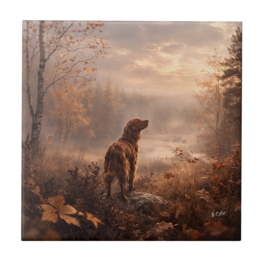 Ierse Setter Tegeltje (Voorkant)