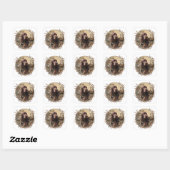 Ierse Setter Vierkante Sticker (Vel)