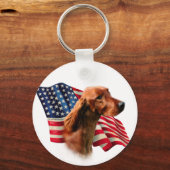 Ierse setter vlag sleutelhanger (Achterkant)