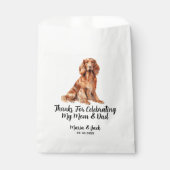 Ierse setter volledige kleur huisdier bruiloft bedankzakje (Voorkant)