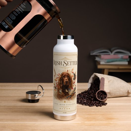 Ierse Setter Waterfles (Koffie (Gedraaid) )